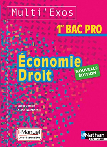 Book's Cover of Economie - Droit 1re Bac Pro