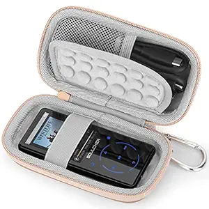 YINKE MP3 MP4 Player Cases for Mibao/TIMMKOO/EVIDA/TIMMKOO/MYMAHDI/RUIZU/Xidehuy Player Bluetooth, Travel Case Protective Cover Storage Bag (Rose Gold)