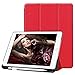 Produktbild iPad 24,6 cm 2018/2017 Smart Fall mit Bleistift Halterung – Licht Slim Premium Folio Cover und Mehrwinkel-View Aufstellfunktion mit Auto Sleep/Wake, Schutz für Apple iPad 6. Generation (A1893/A1954) schwarz rot