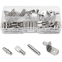 Supporti Mensole Autoadesivi ShnminEU 20pz - 7x7cm Trasparenti | Portata 15kg Per Armadi E Scaffali