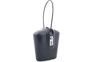 SAFEGO Portable Indoor/Outdoor Lock Box Safe with Key and Combination Access (Black)