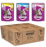 Whiskas Wet Cat Food 84 x 100 g Pouch for 1+ Adult, Mixed Selection in Jelly (Target)