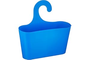 stardis Duschkorb mit Haken zum Einhängen Duschregal Badregal Bad Utensilo Hängeregal blau