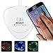 Produktbild SOAIY® Qi Wireless Ladegerät Charger Induktive Ladestation drahtlos kabellos Laden Pad für alle Qi-fähige Geräte iPhone 8 / Samsung Galaxy S7 / S7 Edge / S6 / S6 Edge / Note 5, Google Nexus 4 / 5 / 6 / 7, HTC 8X Schwarz