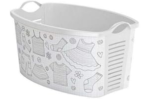 Life Story Cesto Biancheria Sporca 42L - Portaoggetti Bagno Cesto plastica - 60×40×37 cm