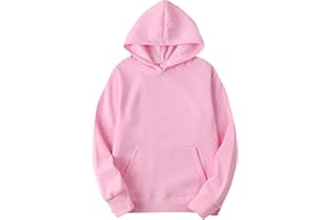 Duohropke Oversize Felpa da uomo con cappuccio, a maniche lunghe, con cappuccio, a maniche lunghe, con cappuccio, giacca invernale