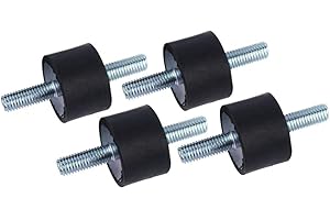 Keenso 4pcs M8 30 * 20 Aislador de Goma antivibración, Bomba de compresor de Aire Amortiguador con Tornillos