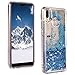 Produktbild Huawei P20 Lite Hülle Frauen, ToMoYi Blling Glitzer Handyhülle Fließende Flüssigkeit Treibsand Liebe Quicksand Clear Transparent Silikon Schutzhülle Weich TPU Bumper für Case Huawei P20 Lite, Blau