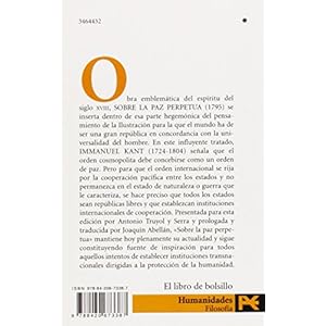 Sobre la paz perpetua (El Libro De Bolsillo - Filosofía)