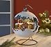 Produktbild Westfalia LED Weihnachtskugel Fensterdekoration mit fahrendem Zug Licht und Musik 3 Batterien