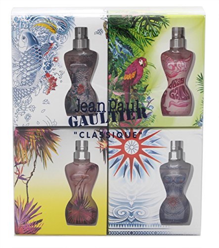 Jean Paul Gaultier Classique Summer Gift Set 4 x 3.5ml Eau De Toilette Mini