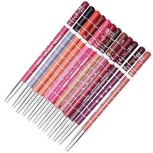 WLM Women's Lipliner Waterproof Lip Liner Pencil 15CM 12 Colors Per Set NEW by WLM