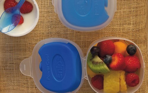 Kigima Joghurtbehälter to Go mit Kühlakku und Löffel 2er Set blau - 5