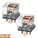 Produktbild Ehdis DC 12V 60A 1NO SPDT 5 Pin Relay Car Heavy Duty Split Charge Wasserdichtes Transparentes Gehäuse, 2er Pack