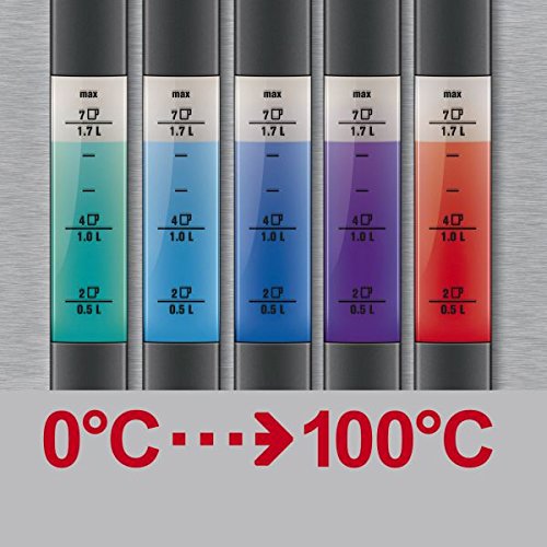 AEG EWA7550 Wasserkocher (2400 Watt, 1,7 Liter, Temperaturvorwahl mit Digitalanzeige) edelstahl - 2