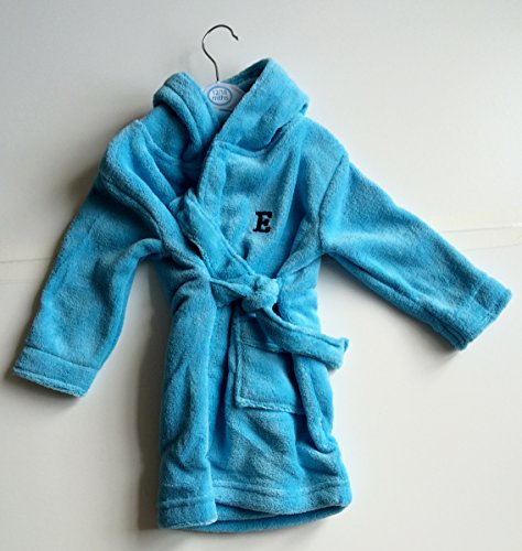 Personalised Embroidered 12-18 months Toddler Dressing Grown Bath Robe (Front & Back). Great Gift.
