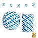 Produktbild Bayrische Party Set Oktoberfest Deko Bayern Girlande Lampion Laterne Wiesn Partydeko Raute Partydeko Mottoparty Hängedeko München Bierzelt Dekoration