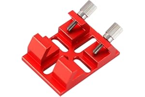 Tsudoku Queue d'aronde de Chercheur Multifonction avec Support D'Adaptateur de Lunette de Guidage de Vis de Verrouillage pour Accessoires de Pièces de Télescope Astronomique, Rouge