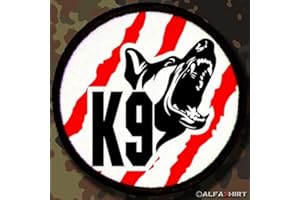 COPYTEC Sew-on Patch – K9 Patch and Service Dog with Handler Dog Handler German Shepherd German Military Police "K9 Unit # 7470