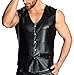 Produktbild AT Herren Weste H027 Wetlook-Weste in schwarz von Noir Handmade Dessous (2XL=8)