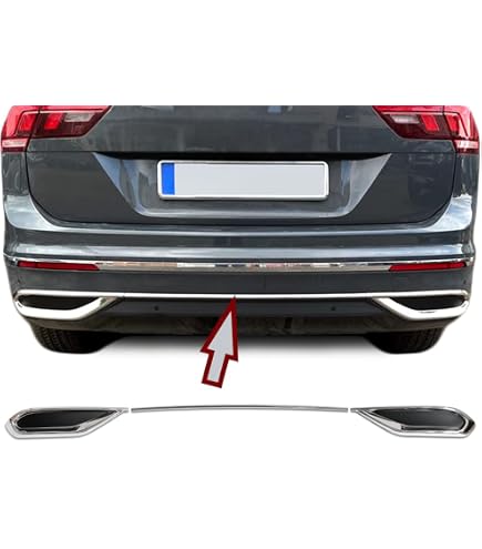 Kit 4 Moulures Décoratives Chromées Pour VW Tiguan 2 / Tiguan Allspace (2016-2021) - En Plastique ABS - 5