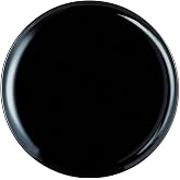 Luminarc Friends' Time Pizza Plate, 32 cm, Black | Black, glass, round format, gloss finish, 32 cm, stackable, microwave-safe
