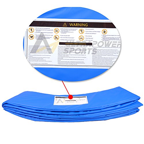 ULTRAPOWER SPORTS Federabdeckung Randschutz Randabdeckung für Trampolin 244cm – 305cm – 366cm Rahmenpolsterung Pink/Grün/Farbige PVC – UV beständig - 2