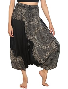 Lofbaz Pantaloni e Tuta Harem da Donna Boemo Harem pantalon Hippie Yoga estate