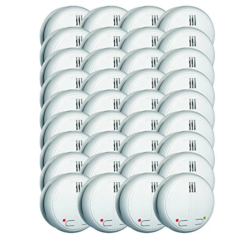 Preisvergleich Produktbild 36x Funk-Rauchmelder Set FA21RF Koppelbarer Feuermelder weiss