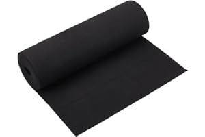 BENECREAT Foglio di Schiuma Ad Alta Densità da 3 m, Foglio Artigianale in Schiuma Eva Spesso 2 mm, Schiuma Grande Cosplay Nera per Progetti Fai da Te, Artigianato, Decorazione Natalizia, 300x2mm