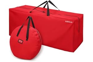Cabilock torba do przechowywania na Boże Narodzenie i wieniec (135 x 38 x 54 cm + 65 x 65 x 15 m)