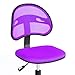 GreenForest Mid-Back Chair with Padded Fabric Swivel Comptuer desk chair,Purple