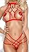 Produktbild MeSeduce Dessous Set Damen in weiss rot oder schwarz AISHA in toller Geschenkbox (S/M, Rot Set)