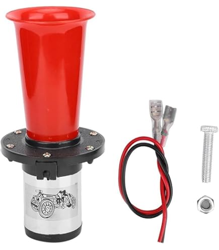 12V 110DB Car Horn Speaker Tone Horn Vintage Old Style AHH-OOO-GAH - View #6