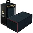 Card Guardian - Premium Double Deck Box for 200+ Cards Trading Card Games TCG (Black)