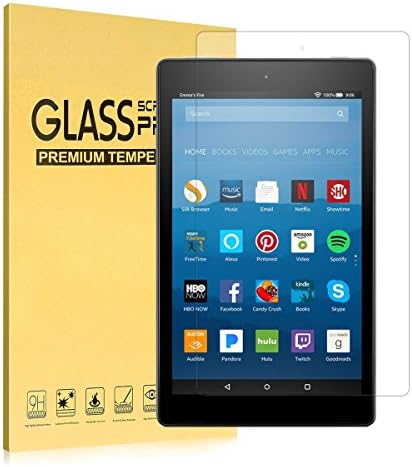Fire HD 10 Screen Protector(7th Generation, 2017), iThrough Tempered Glass Screen Protector Film for All-New Fire HD 10 Tablet with 10.1" 1080P, HD Clear Bubble Free 9H Hardness Screen Protector