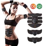 EMS Muscle Stimulator Abs Trainer,Abdominal Muscle Toner Ab Toning Belts,Gym Workout And Home/Office Exercise Equipment For Men Women,Body Fitness Training Gear Machine