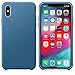 Produktbild iPhone XS Max Hülle (6.5 Zoll), TPulling Original Leder Echtes Zurück Fall Luxus Abdeckung Handytasche für iPhone XS Max 6.5 Zoll (Blau)