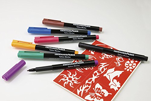 Eberhard Faber 559596 – Tattoo Marker, 2 Stück, schwarz - 2
