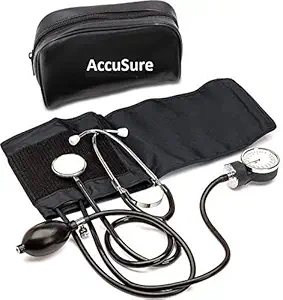 AccuSure Sphygmomanometer Aneroid Type Manual Blood pressure monitor with stethoscope