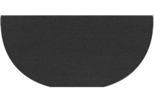AABEY Tapis De Cheminée Anti Feu, Tapis De Protection Anti Feu Demi-Rond,Tapis Ignifuge Devant De Cheminee, Tapis Antidérapant pour Poêle, Cheminée, Barbecue Et Grill B:102x60CM