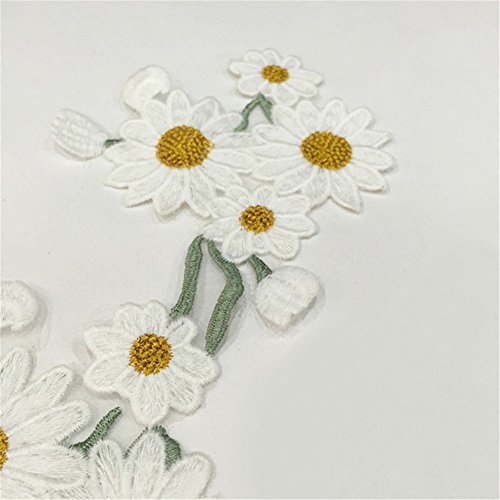 Blue Vessel 1 Stk Stickerei Chrysantheme Daisy Nähen auf Patch Abzeichen Tasche Hut Jeans Kleid Applique Fertigkeit - 9