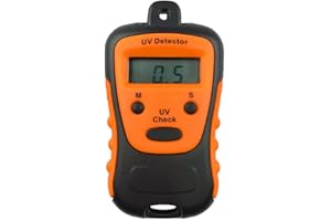 SHOWYLIVE UV Strength Tester Sunlight UV Intensity Meter High Precision Measuring Ultraviolet Light Radiation LCD Digtal Display Handheld UVA UVB Meter Detector (UV Strength Tester)