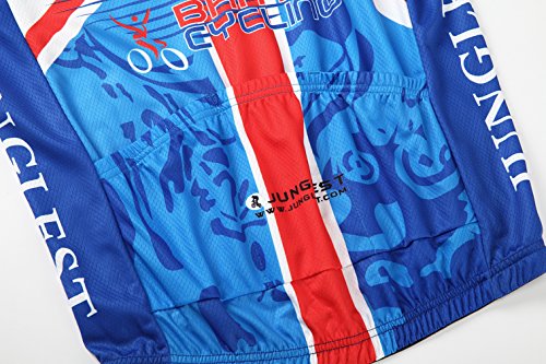 [Größe:S-5XL][option:Trägerhose,3D 2.8cm Sitzpolster] Fahrrad Trikot Langarm Radhose Radtrikot Fahrradbekleidung Herren Männer Hemd mit lange Ärmeln Set Cycling OutdoorTrikots Windjacke Neue - 8