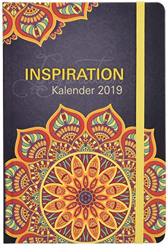 Inspiration - Kalender 2019: Taschenkalender mit Lesebändchen und Gummiband