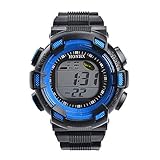 Herren Männer Mode LED Digital Alarm Datum Gummi Armee Uhren Wasserdichte Sport Armbanduhr Uhr Groveerble
