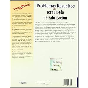 Problemas resueltos de tecnología de fabricación (Paso A Paso)