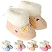 Femizee Toddler Boys Girls Cotton Design Warm Winter Soft Sole Boots Crib Shoes Pink 9-12 Months