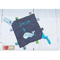 Knistertuch Wal mit Namen