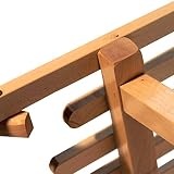 Babys-Dreams Hörnerrodel 120cm mit Rückenlehne + Zugleine Schlitten Holzschlitten Kinderschlitten NEU - 6